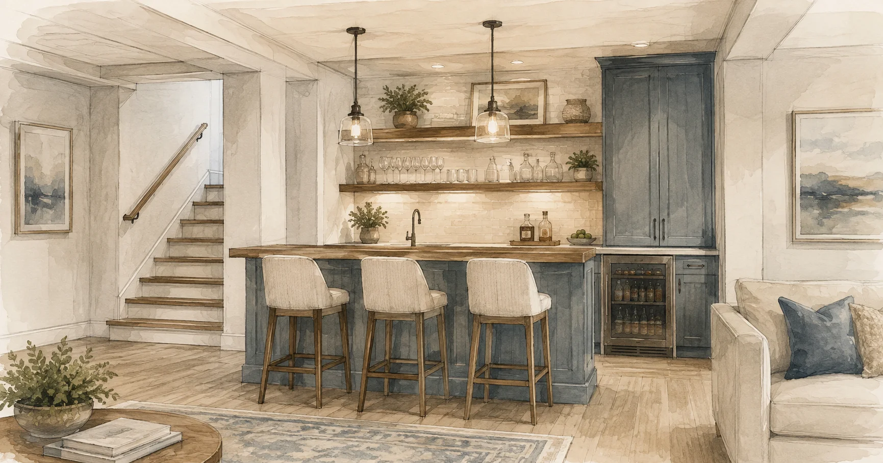 Basement Bar Ideas: Layouts, Features, and What to Budget